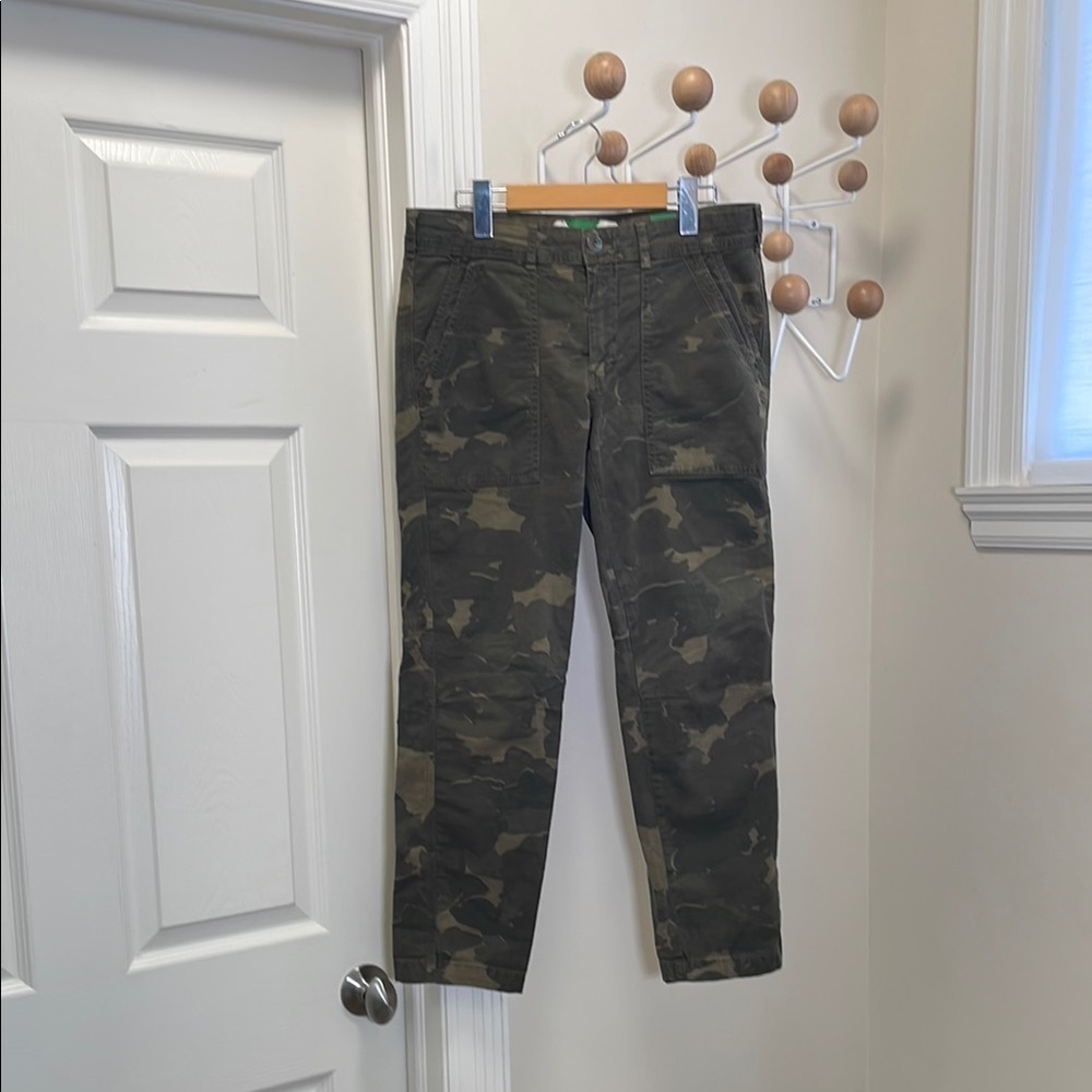 Anthropologie - The Wanderer Camouflage Ankle Pants - Green / Brown - 28